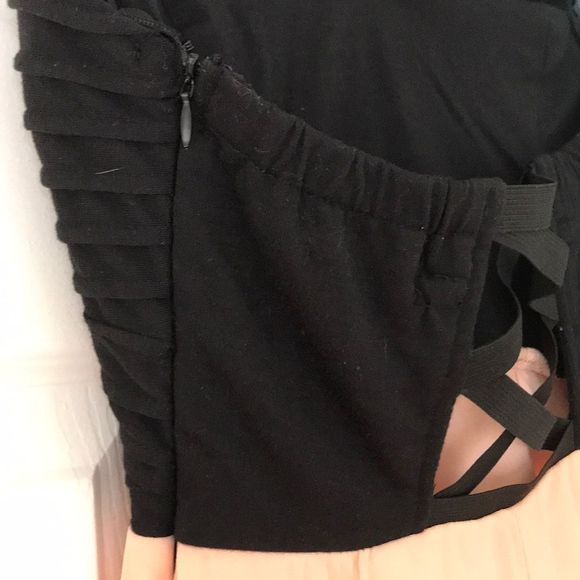 Size 10 peach/black high-low dress - Picture 4 of 5